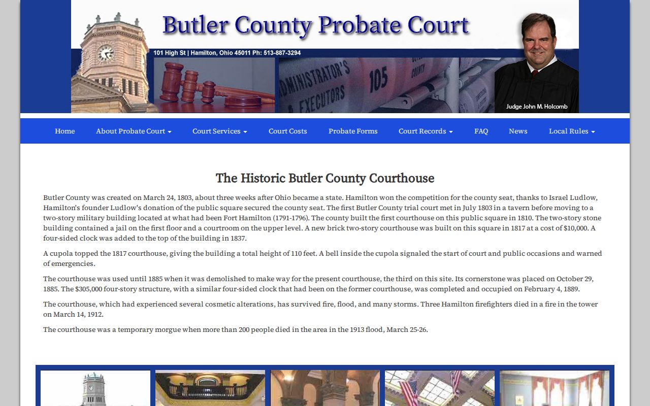 Butler County court records and Historic Courthouse source