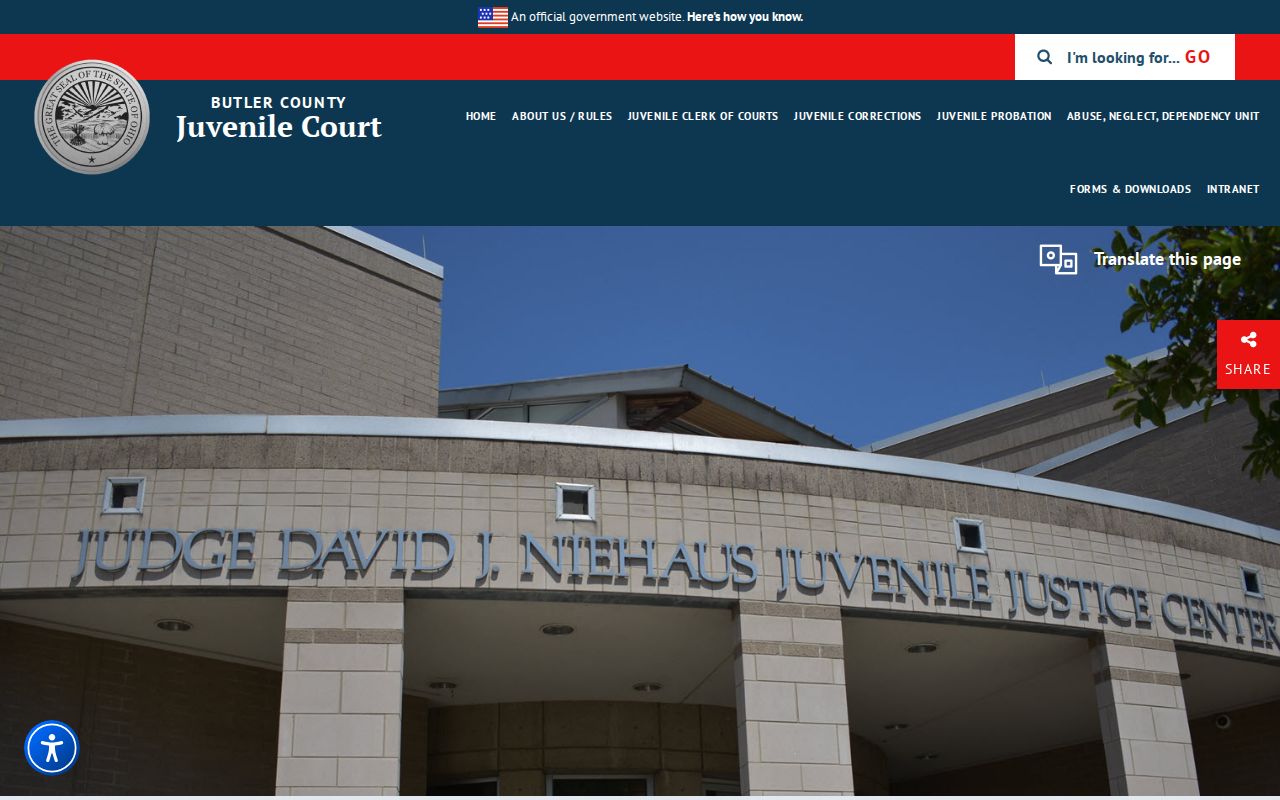 Butler County Juvenile Court docket and restricted court record access
